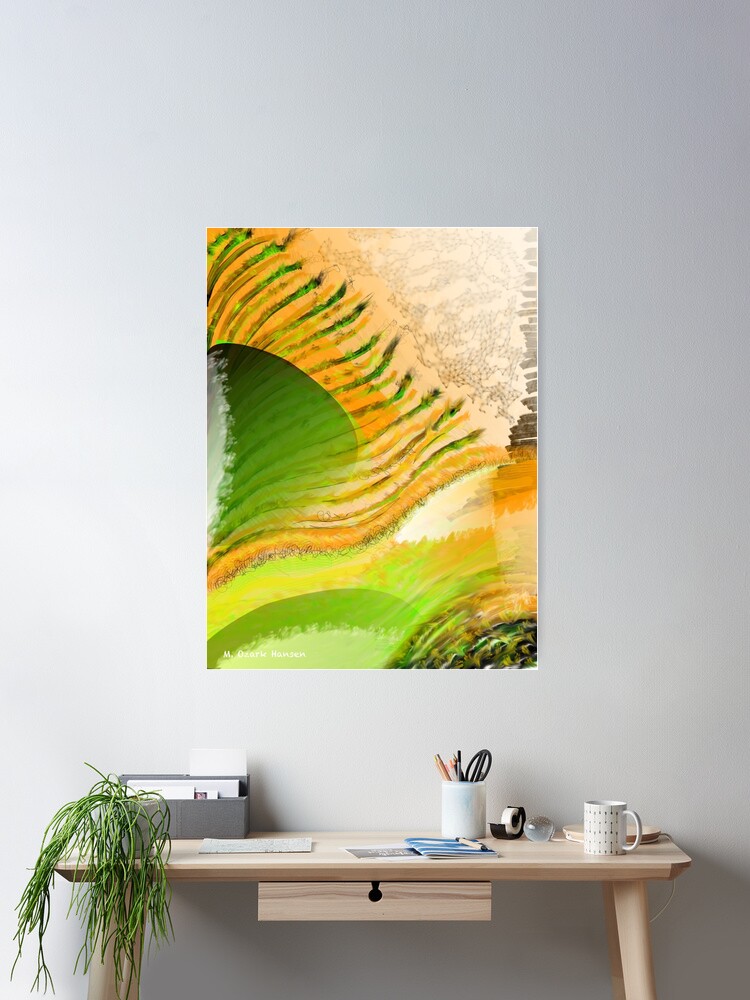 Thumbnail 1 of 3, Poster, Feathered Sun Breeze Abstract designed and sold by OzarkAkerzFarm.