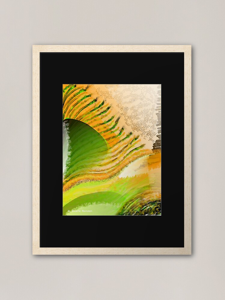 Thumbnail 2 of 7, Framed Art Print, Feathered Sun Breeze Abstract designed and sold by OzarkAkerzFarm.