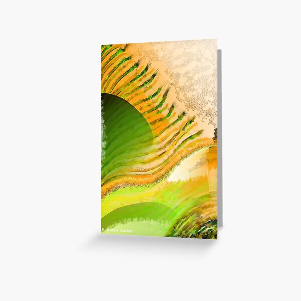Feathered Sun Breeze Abstract Greeting Card