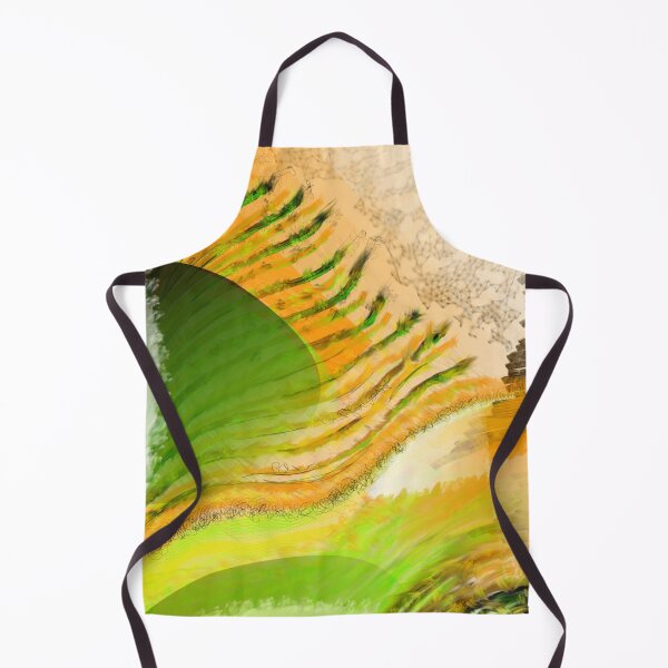 Feathered Sun Breeze Abstract Apron