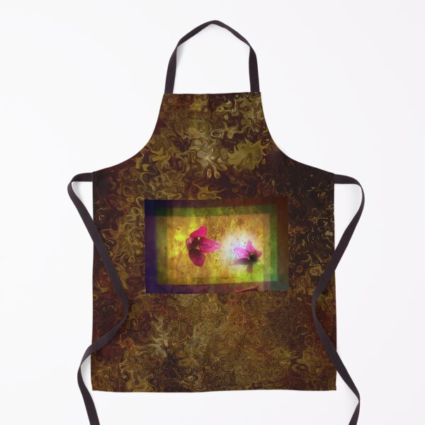 Item preview, marriage of Titania; Salmon berry floral duet on brown designed and sold by Dawna Morton.