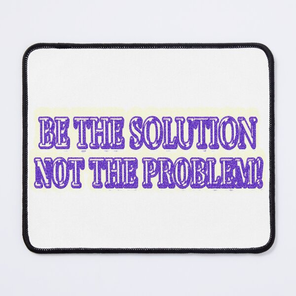 Item preview, Cute Artwork Design About "BE THE SOLUTION" Buy Now designed and sold by Health And Fitness Posts e-Store.