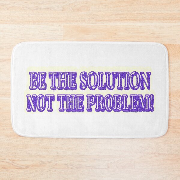 Item preview, Cute Artwork Design About "BE THE SOLUTION" Buy Now designed and sold by Health And Fitness Posts e-Store.