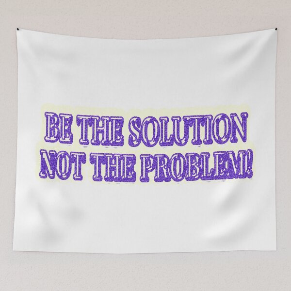 Item preview, Cute Artwork Design About "BE THE SOLUTION" Buy Now designed and sold by Health And Fitness Posts e-Store.