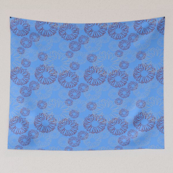 Item preview, Blue Falling Daisies designed and sold by DesignsByJaycee.