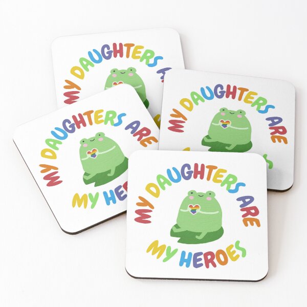 Item preview, My Daughters Are My Heroes Froggy designed and sold by rosendosen.
