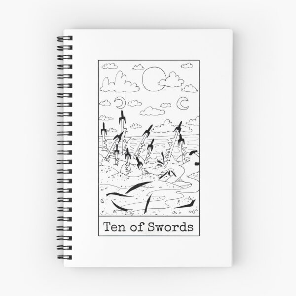 Item preview, Ten of Swords designed and sold by nannonthehermit.