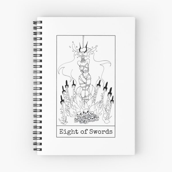Item preview, Eight of Swords designed and sold by nannonthehermit.