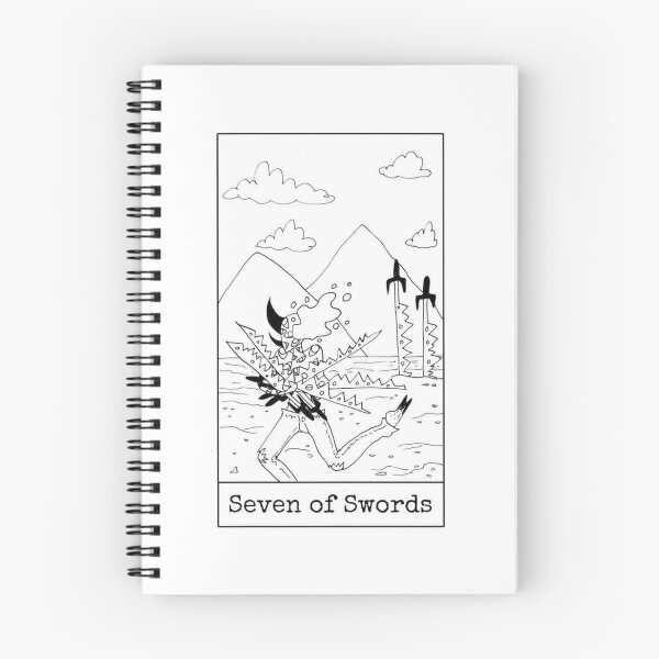 Item preview, Seven of Swords designed and sold by nannonthehermit.