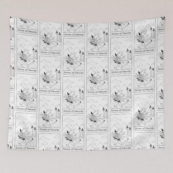 Item preview, Seven of Swords designed and sold by nannonthehermit.