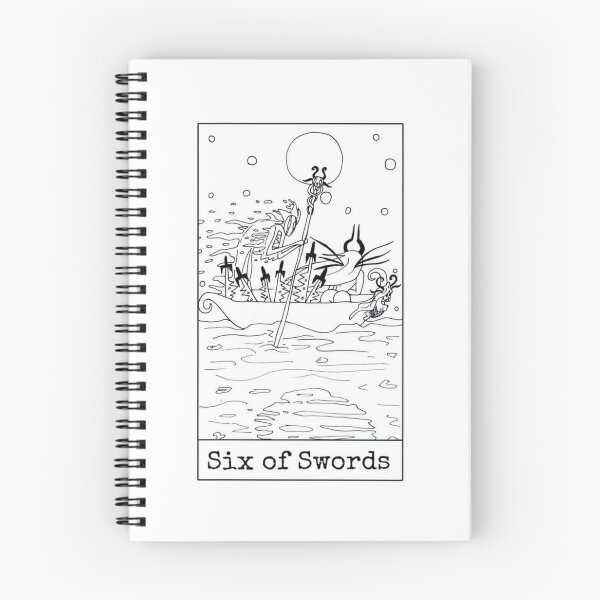Item preview, Six of Swords designed and sold by nannonthehermit.
