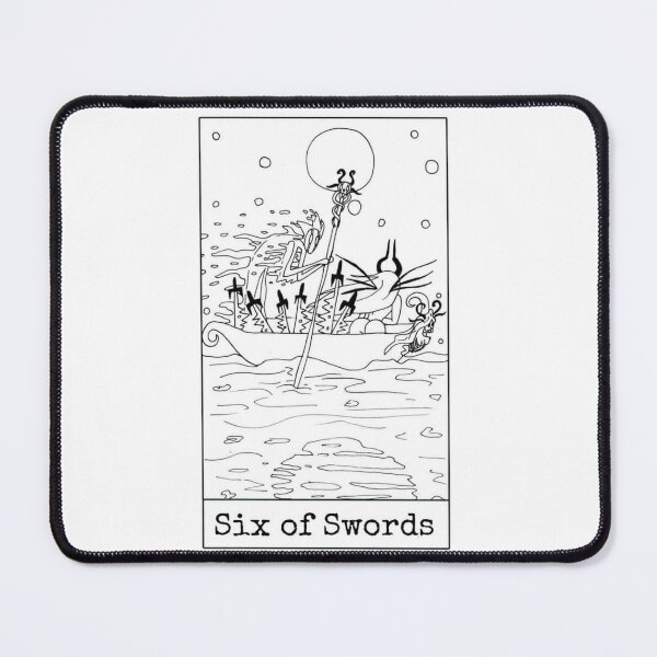 Item preview, Six of Swords designed and sold by nannonthehermit.