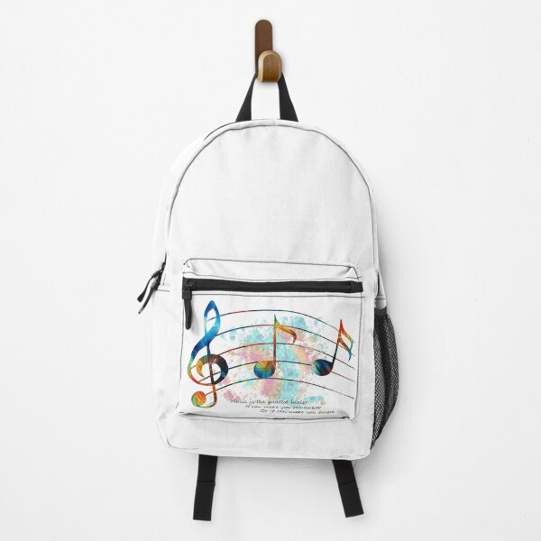 Item preview, Colorfu Healing Musical Notes Music Quote designed and sold by Sharon Cummings Art.