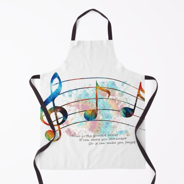 Artikelvorschau, Colorfu Healing Musical Notes Musikzitat entworfen und verkauft von Sharon Cummings Art.