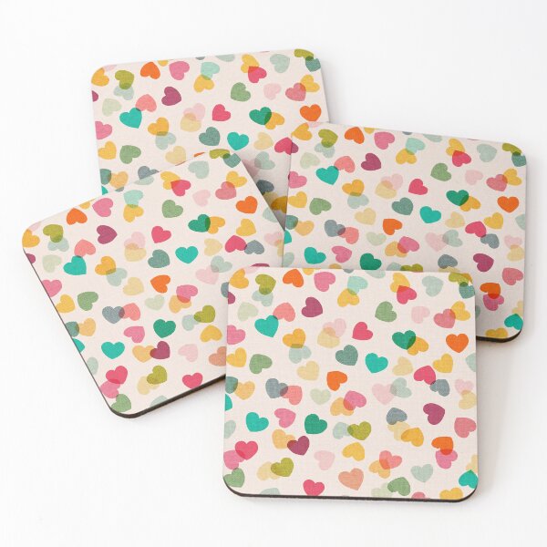 Item preview, Love Hearts Confetti Rainbow - Large designed and sold by Cecilia Mok.