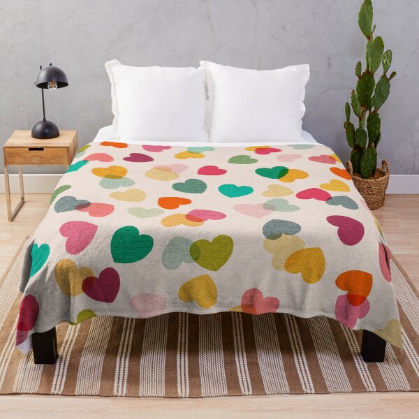 Item preview, Love Hearts Confetti Rainbow - Large designed and sold by Cecilia Mok.