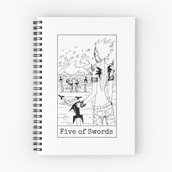 Item preview, Five of Swords designed and sold by nannonthehermit.