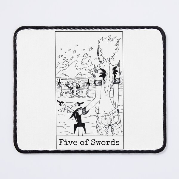 Item preview, Five of Swords designed and sold by nannonthehermit.