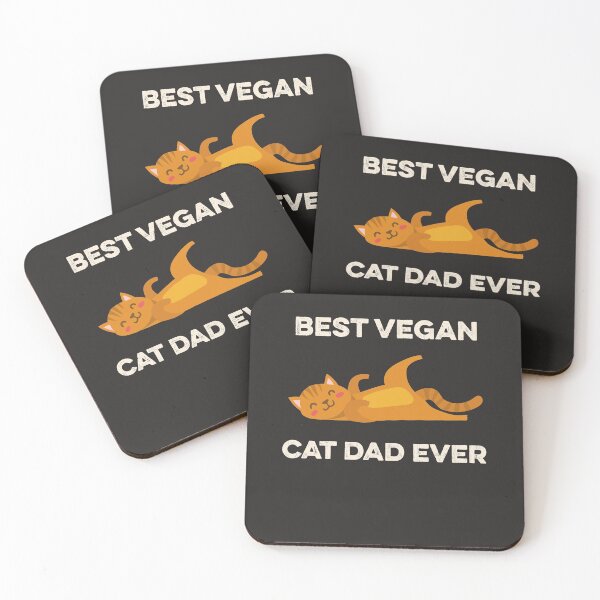 Item preview, Best Vegan Cat Dad Ever Cute Kawaii Kitty Kitten Veganism designed and sold by gkao.