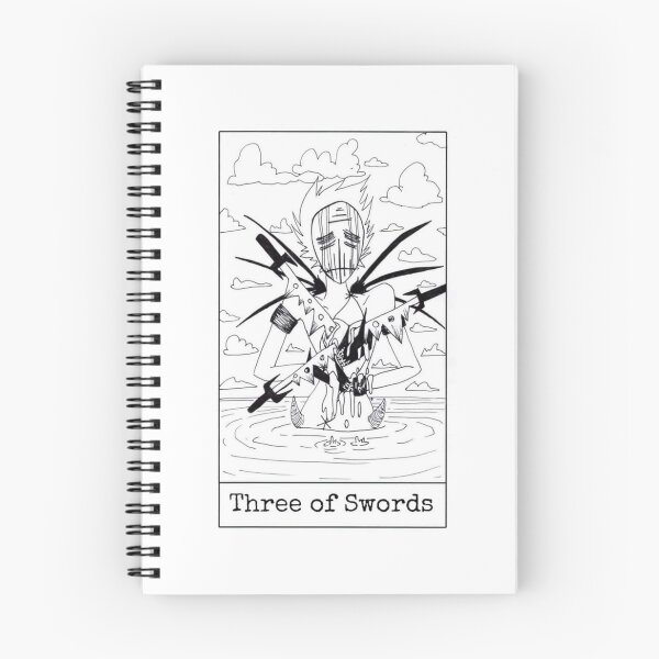 Item preview, three of Swords designed and sold by nannonthehermit.