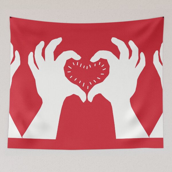 Item preview, Hands making the sign of love, a heart designed and sold by marina63.