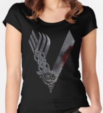 Vikings HD logo Women's Fitted Scoop T-Shirt