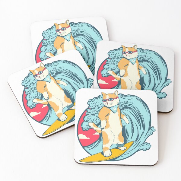 Item preview, Cool Surfing Cat designed and sold by edwardecho.