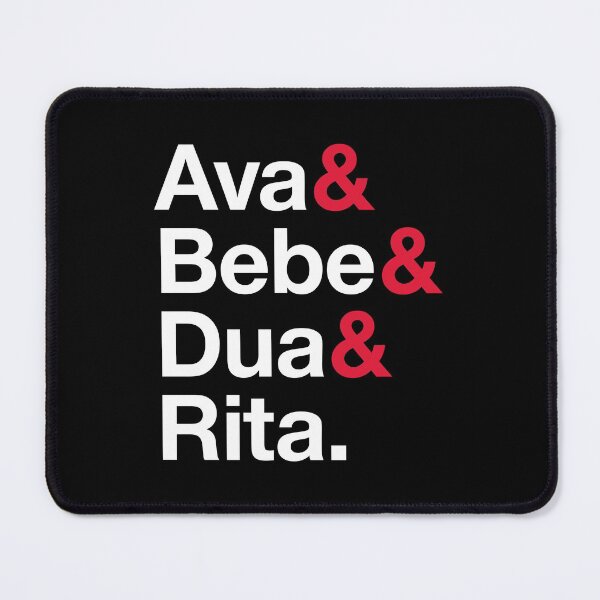 Item preview, Albanian Music Queens, Ava, Bebe, Dua, Rita, Helvetica List Style designed and sold by opalime.
