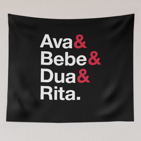 Item preview, Albanian Music Queens, Ava, Bebe, Dua, Rita, Helvetica List Style designed and sold by opalime.