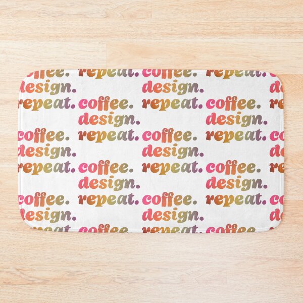 Item preview, Coffee. Design. Repeat colorful rainbow rainbow digital artwork  designed and sold by beccacreations.