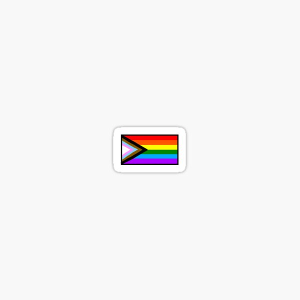 Transgender Progress Pride Flag LGBTQ POC Transgender Flag - Vibrant Color  Vinyl Decal Sticker
