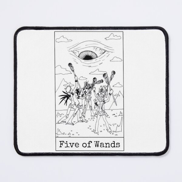 Item preview, Five of Wands designed and sold by nannonthehermit.