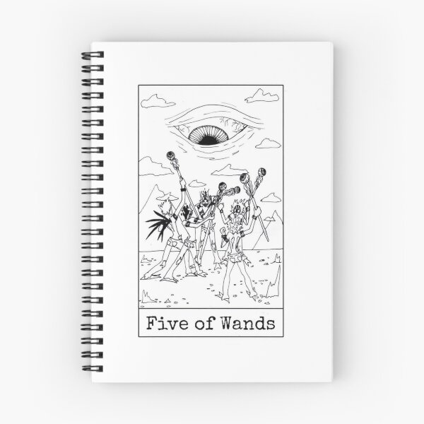 Item preview, Five of Wands designed and sold by nannonthehermit.