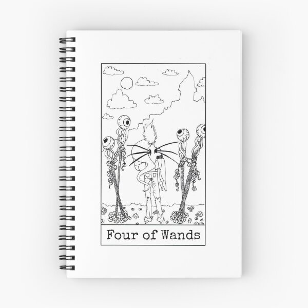 Item preview, Four of Wands designed and sold by nannonthehermit.
