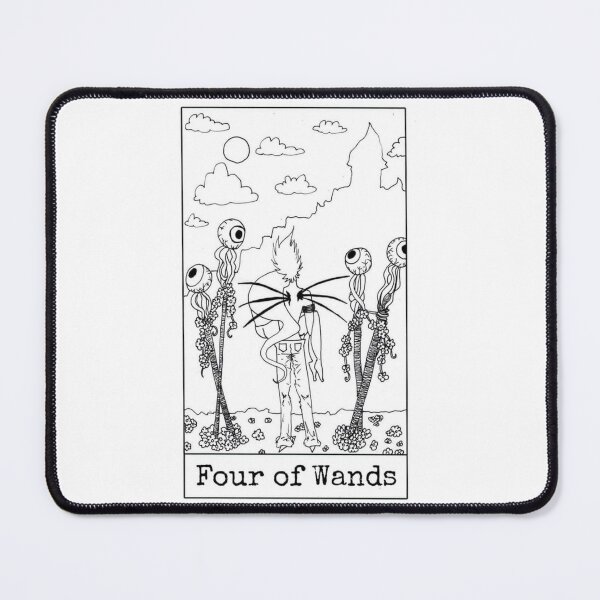 Item preview, Four of Wands designed and sold by nannonthehermit.