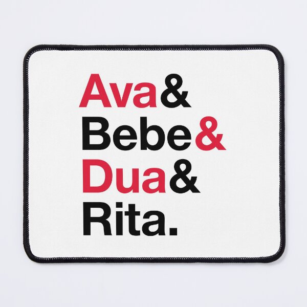 Item preview, Albanian Music Queens, Ava, Bebe, Dua, Rita, Helvetica List Style designed and sold by opalime.