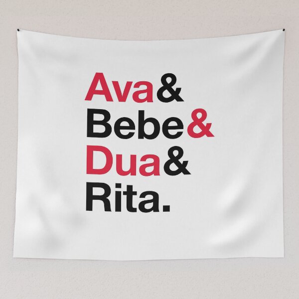 Item preview, Albanian Music Queens, Ava, Bebe, Dua, Rita, Helvetica List Style designed and sold by opalime.