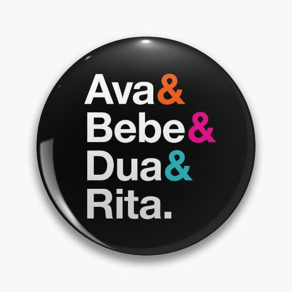 Item preview, Albanian Music Queens, Ava, Bebe, Dua, Rita, Helvetica List Style designed and sold by opalime.