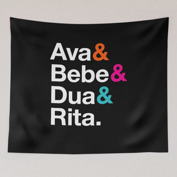 Item preview, Albanian Music Queens, Ava, Bebe, Dua, Rita, Helvetica List Style designed and sold by opalime.