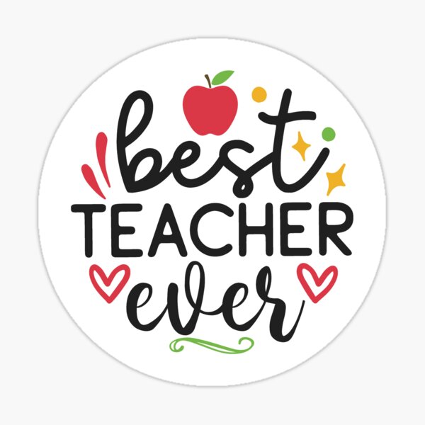 Item preview, Best Teacher Ever designed and sold by CraftyBee.