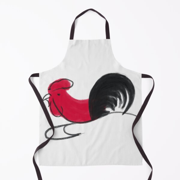 Item preview, Hand drawn black-tailed rooster designed and sold by IBD-HOUS.