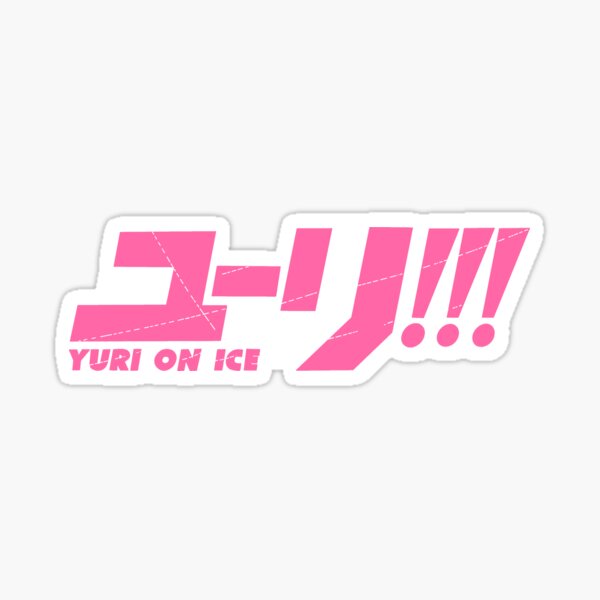 Yuri!!! On Ice - Pink Logo Sticker Sticker