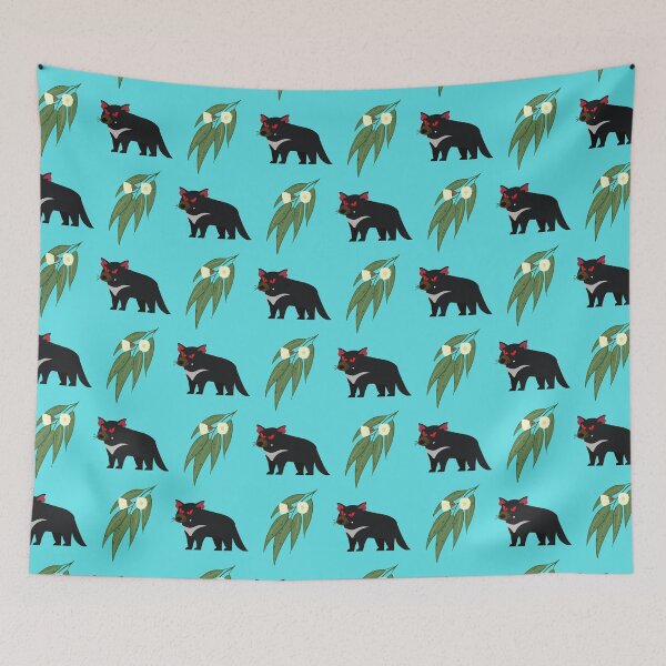 Item preview, Tasmanian  Devil and Gum Leaf Australian Design  designed and sold by Tassie-Tiger.