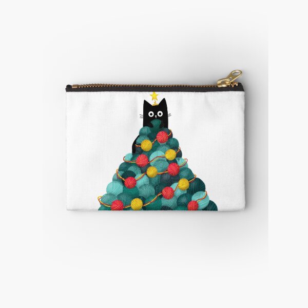 Item preview, Black Cat in Yarn Christmas Tree designed and sold by Stephanie McRae.