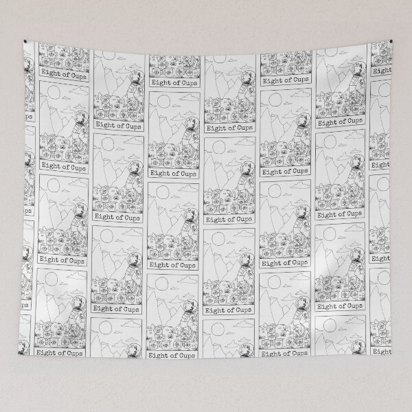 Item preview, Eight of Cups designed and sold by nannonthehermit.