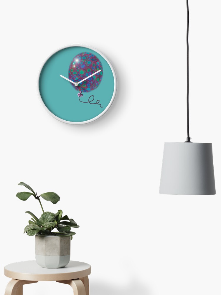 Thumbnail 1 of 4, Clock, Happy balloon designed and sold by AnnakohArt.