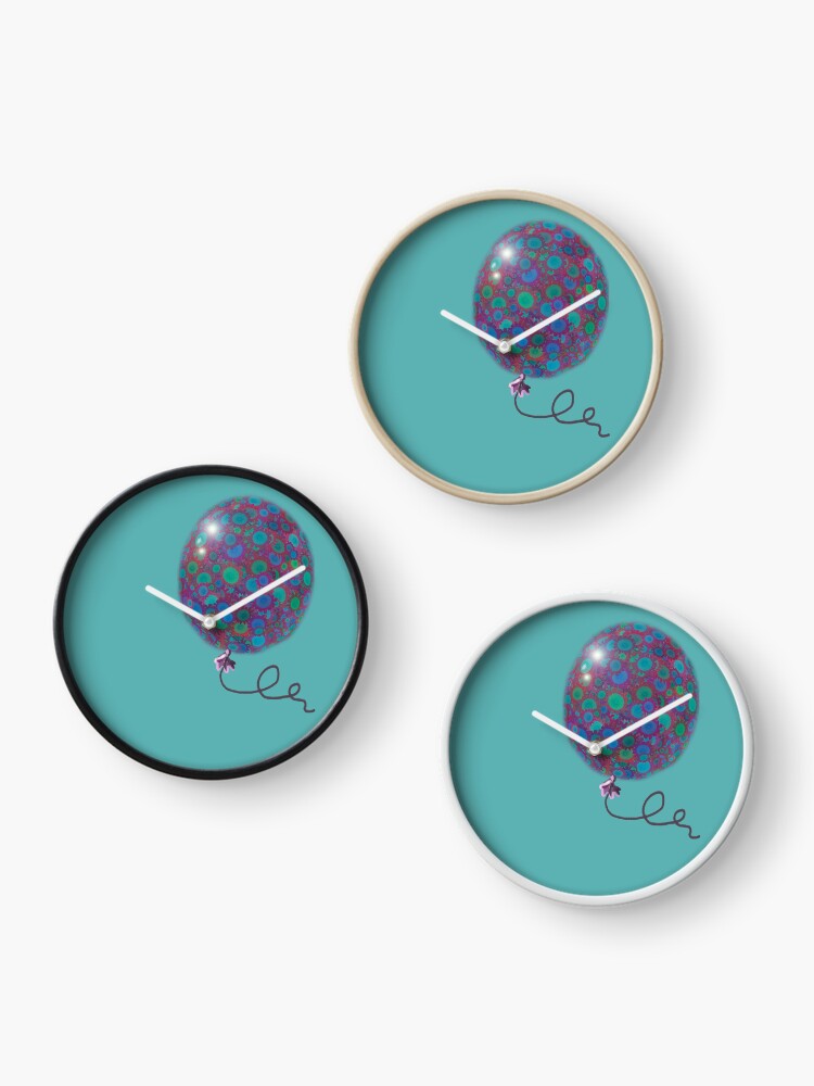 Thumbnail 3 of 4, Clock, Happy balloon designed and sold by AnnakohArt.
