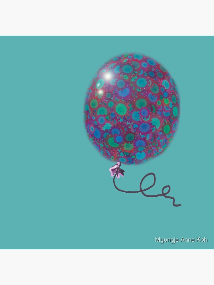 Thumbnail 4 of 4, Clock, Happy balloon designed and sold by AnnakohArt.
