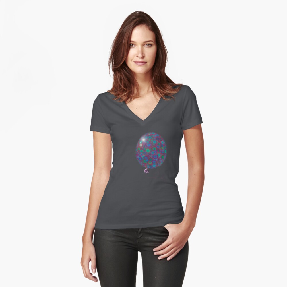 Item preview, Fitted V-Neck T-Shirt designed and sold by AnnakohArt.