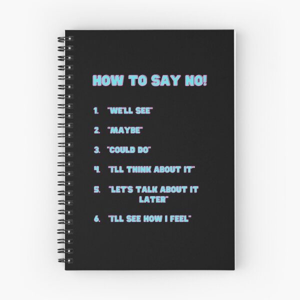 Item preview, How to say NO designed and sold by Ninjawhere.